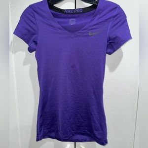 Purple Nike Pro T-Shirt